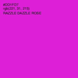 #DD1FD7 - Razzle Dazzle Rose Color Image