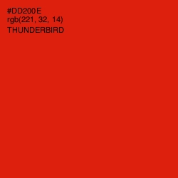 #DD200E - Thunderbird Color Image