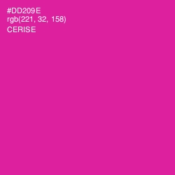 #DD209E - Cerise Color Image