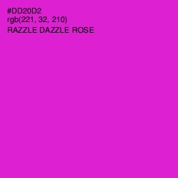 #DD20D2 - Razzle Dazzle Rose Color Image