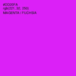 #DD20FA - Magenta / Fuchsia Color Image