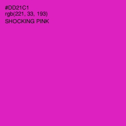 #DD21C1 - Shocking Pink Color Image