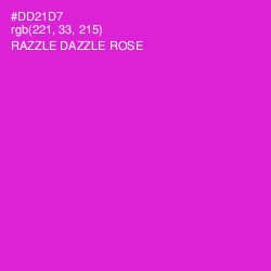 #DD21D7 - Razzle Dazzle Rose Color Image