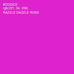 #DD22CE - Razzle Dazzle Rose Color Image