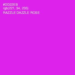 #DD22EB - Razzle Dazzle Rose Color Image