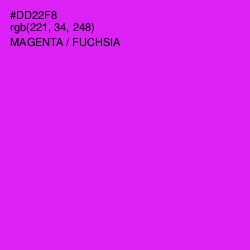 #DD22F8 - Magenta / Fuchsia Color Image