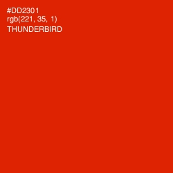 #DD2301 - Thunderbird Color Image