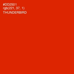 #DD2501 - Thunderbird Color Image