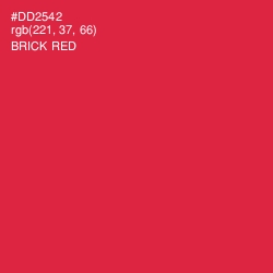 #DD2542 - Brick Red Color Image