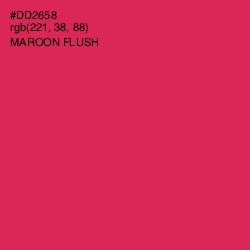 #DD2658 - Maroon Flush Color Image