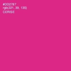#DD2787 - Cerise Color Image