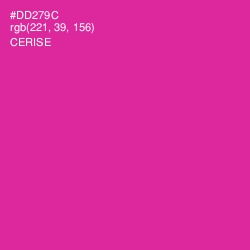 #DD279C - Cerise Color Image
