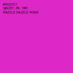 #DD27C7 - Razzle Dazzle Rose Color Image