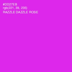 #DD27EB - Razzle Dazzle Rose Color Image