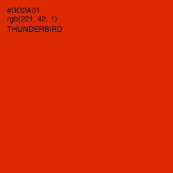 #DD2A01 - Thunderbird Color Image