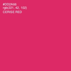#DD2A66 - Cerise Red Color Image