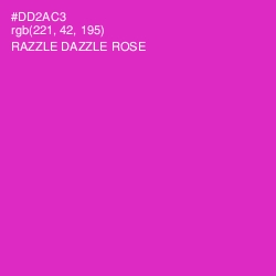 #DD2AC3 - Razzle Dazzle Rose Color Image