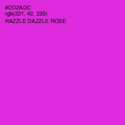 #DD2ADC - Razzle Dazzle Rose Color Image