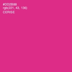 #DD2B88 - Cerise Color Image