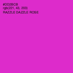 #DD2BCB - Razzle Dazzle Rose Color Image