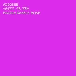 #DD2BEB - Razzle Dazzle Rose Color Image