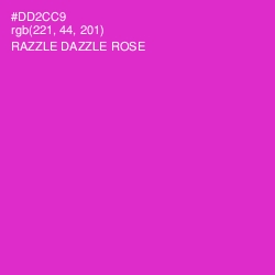#DD2CC9 - Razzle Dazzle Rose Color Image