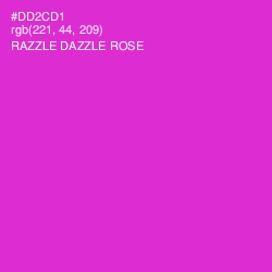 #DD2CD1 - Razzle Dazzle Rose Color Image