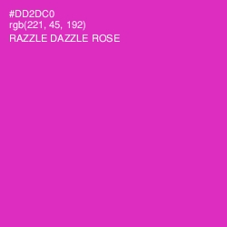 #DD2DC0 - Razzle Dazzle Rose Color Image