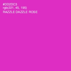 #DD2DC3 - Razzle Dazzle Rose Color Image