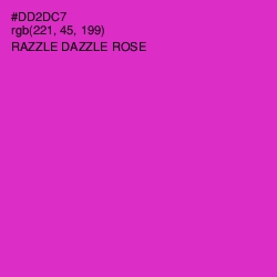 #DD2DC7 - Razzle Dazzle Rose Color Image