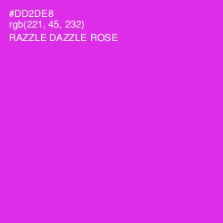 #DD2DE8 - Razzle Dazzle Rose Color Image