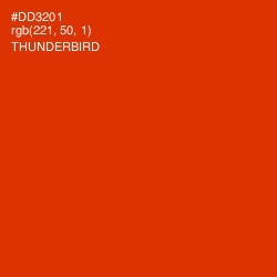 #DD3201 - Thunderbird Color Image