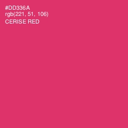 #DD336A - Cerise Red Color Image