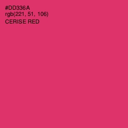 #DD336A - Cerise Red Color Image