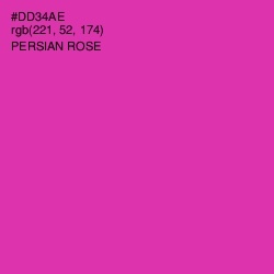 #DD34AE - Persian Rose Color Image