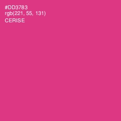 #DD3783 - Cerise Color Image
