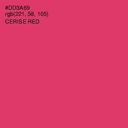 #DD3A69 - Cerise Red Color Image