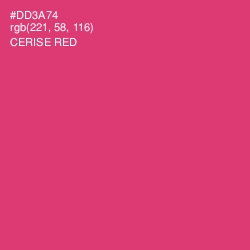 #DD3A74 - Cerise Red Color Image