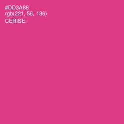 #DD3A88 - Cerise Color Image