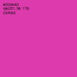 #DD3AAD - Cerise Color Image