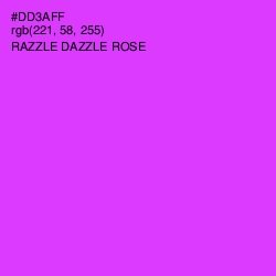 #DD3AFF - Razzle Dazzle Rose Color Image