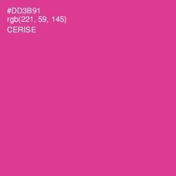#DD3B91 - Cerise Color Image