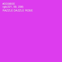 #DD3BEE - Razzle Dazzle Rose Color Image