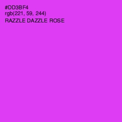 #DD3BF4 - Razzle Dazzle Rose Color Image