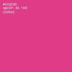 #DD3C85 - Cerise Color Image