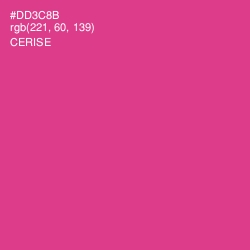 #DD3C8B - Cerise Color Image