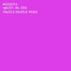 #DD3CE9 - Razzle Dazzle Rose Color Image