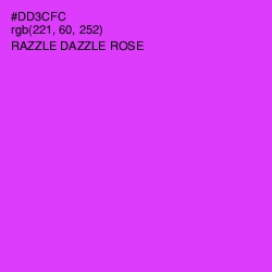 #DD3CFC - Razzle Dazzle Rose Color Image