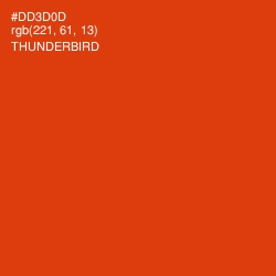 #DD3D0D - Thunderbird Color Image