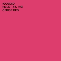 #DD3D6D - Cerise Red Color Image